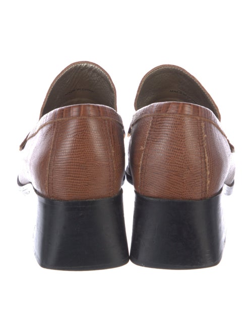 Suzanne Rae Leather Colorblock Pattern Loafers