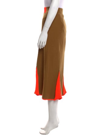 Suzanne Rae Colorblock Pattern Midi Length Skirt