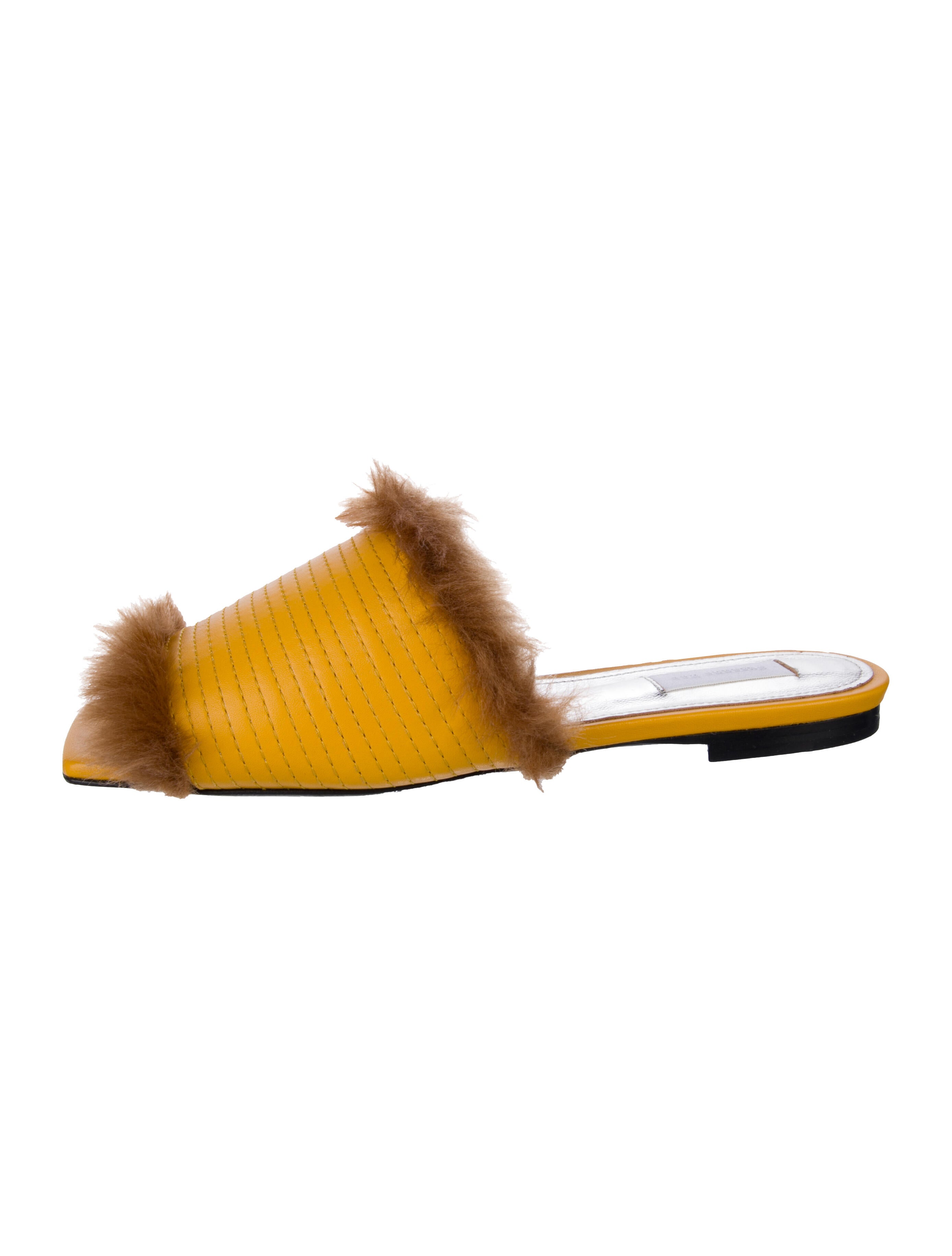 Suzanne Rae Leather Animal Print Slides