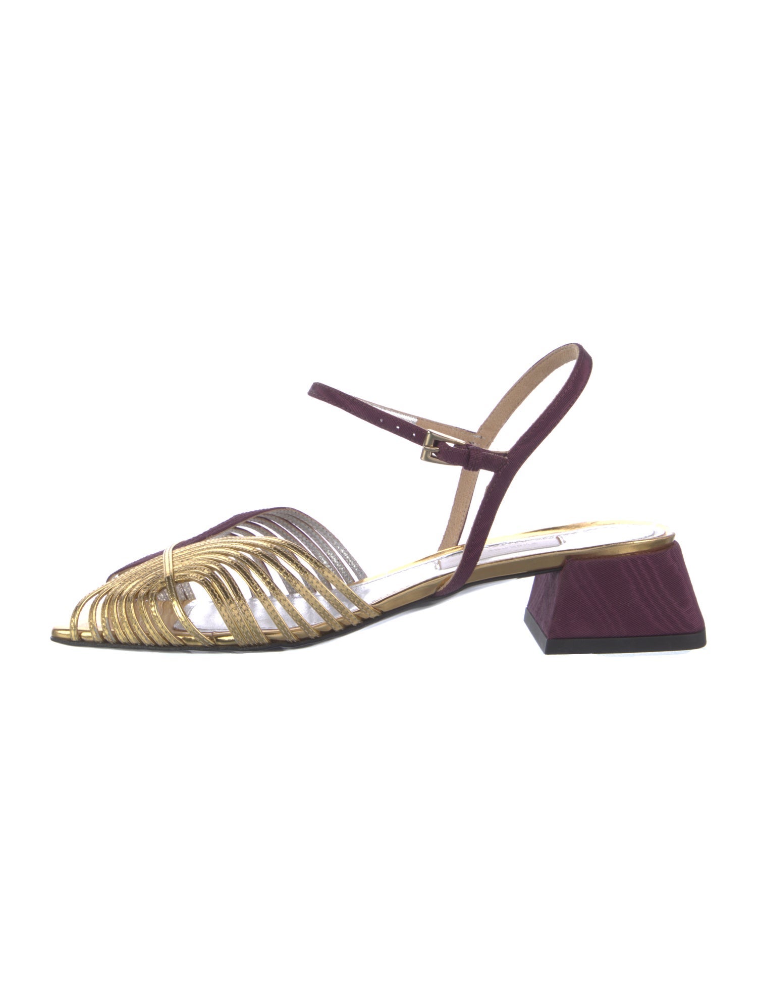 Suzanne Rae Suede Colorblock Pattern Sandals