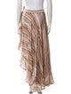Sanlier Striped Ruffle Embellishment Cover-Up
