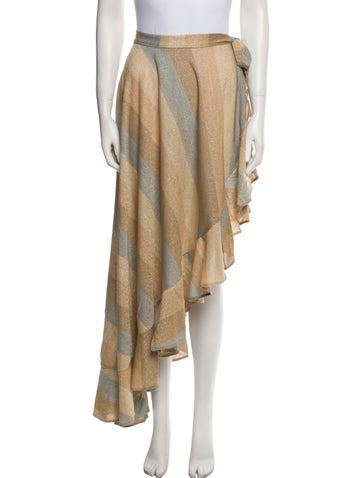 Sanlier Swimwear Striped Glitter Accents Cover-Up XS