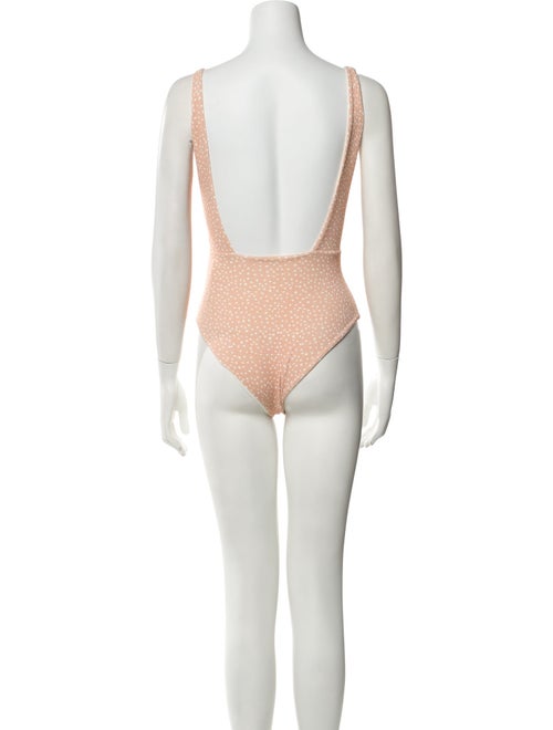 Sanlier Polka Dot Print One-Piece