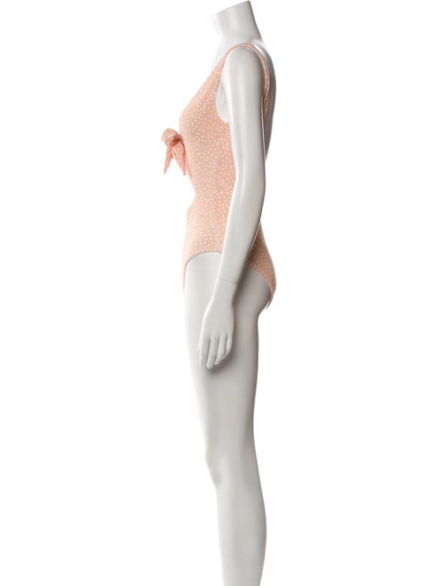 Sanlier Polka Dot Print One-Piece