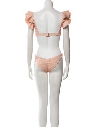 Sanlier Polka Dot Print Bikini