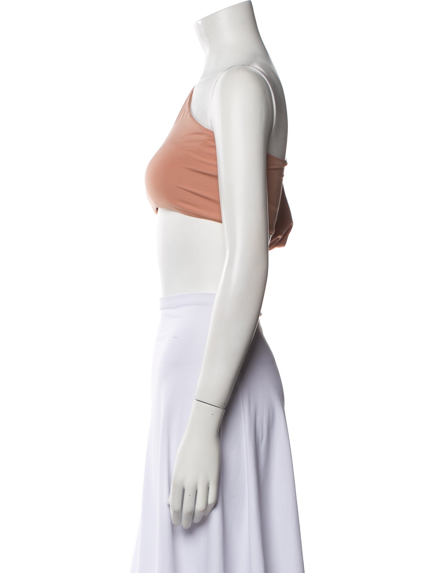 Sanlier One-Shoulder Short Sleeve Crop Top w/ Tags