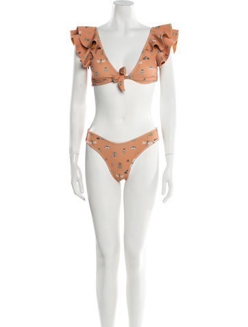 Sanlier Swimwear Animal Print Bikini M