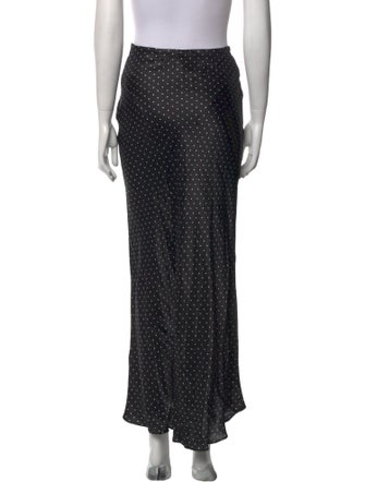 SUPER RÉAL: Claudia Schiffer Silk Midi Length Skirt