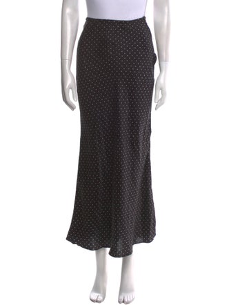 SUPER RÉAL: Claudia Schiffer Silk Midi Length Skirt