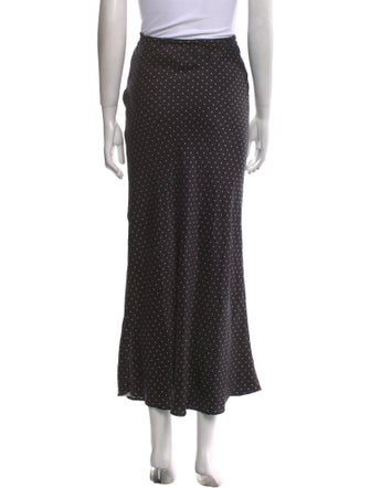 SUPER RÉAL: Claudia Schiffer Silk Midi Length Skirt