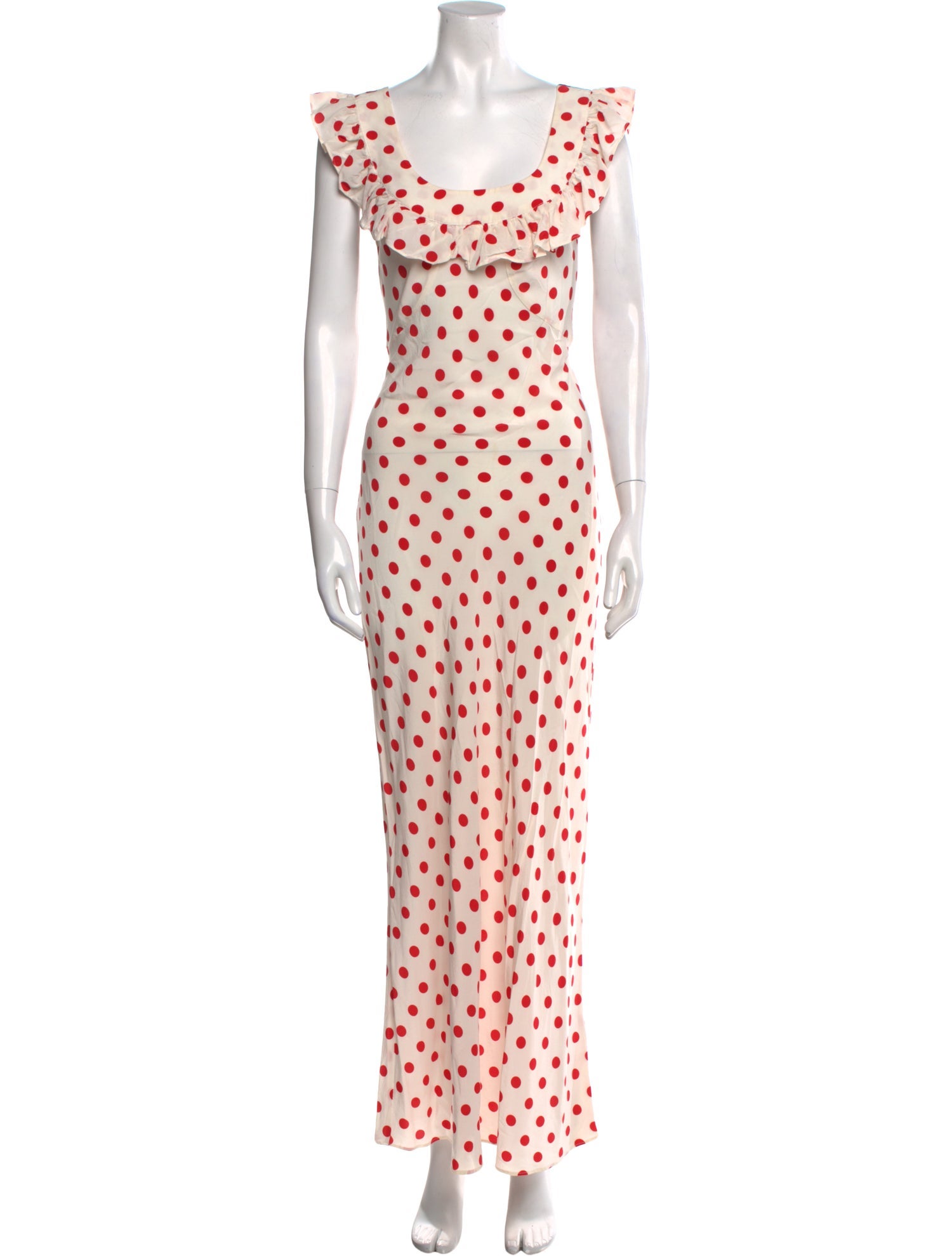 SUPER RÉAL: Claudia Schiffer Silk Midi Length Dress