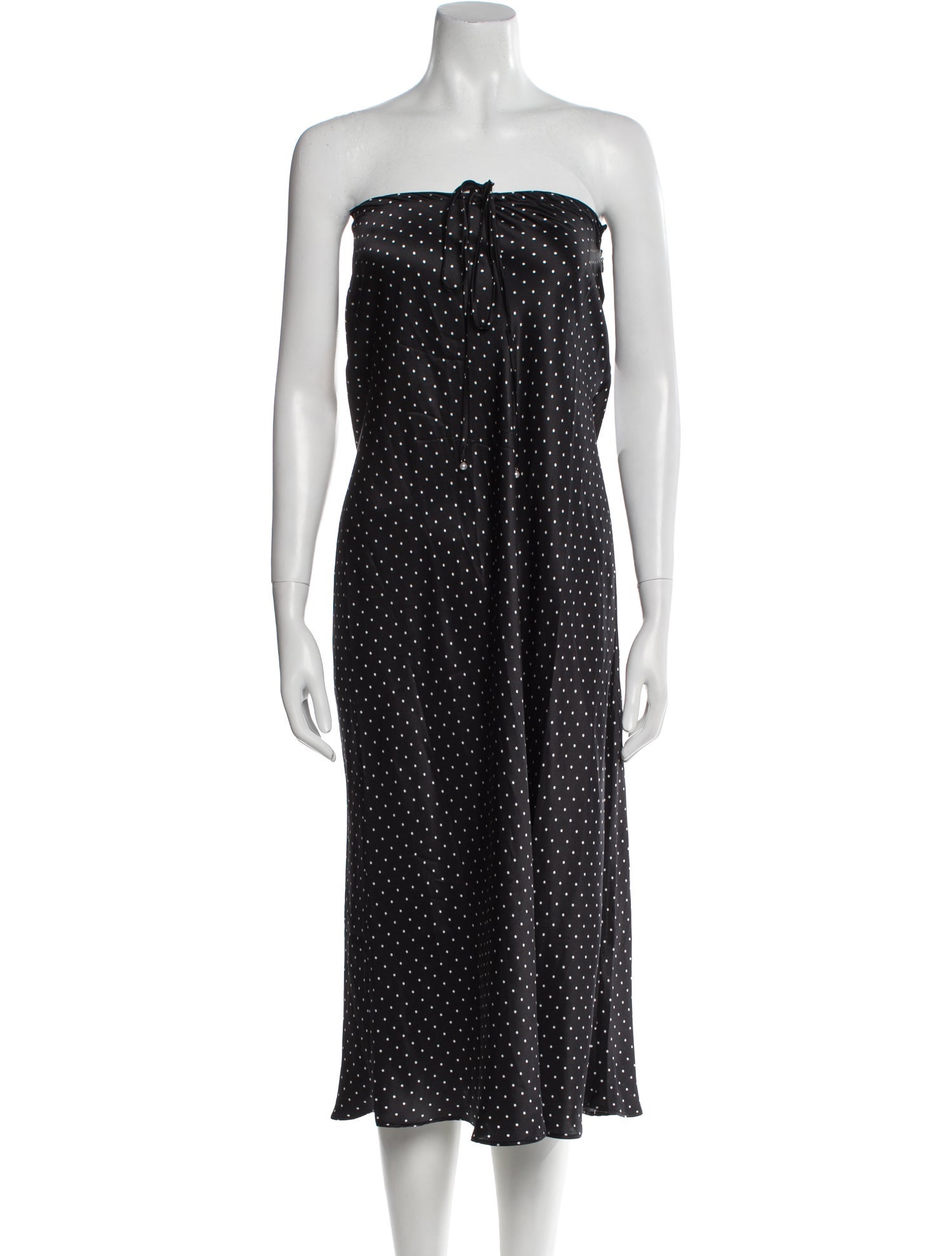 SUPER RÉAL: Claudia Schiffer Silk Knee-Length Dress