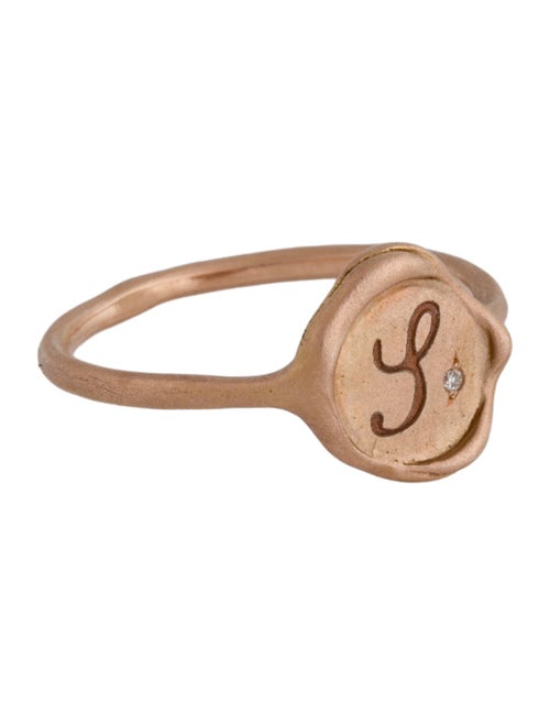 Sirciam 14K Diamond Monogram Ring