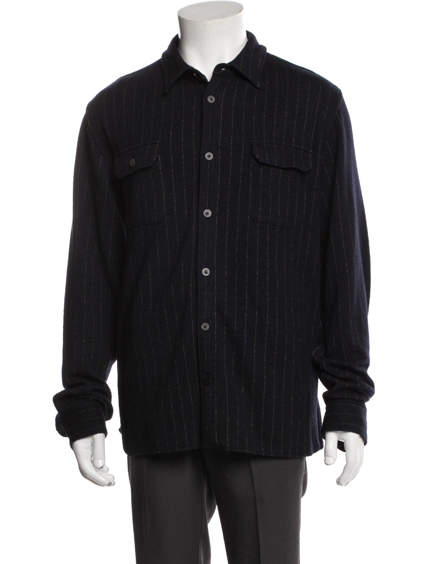 08Sircus Wool Striped Shirt