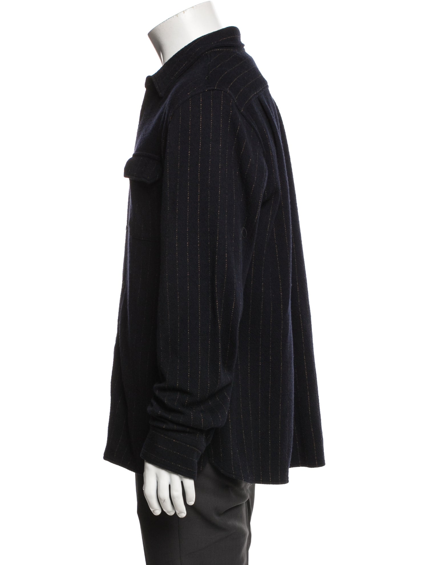 08Sircus Wool Striped Shirt