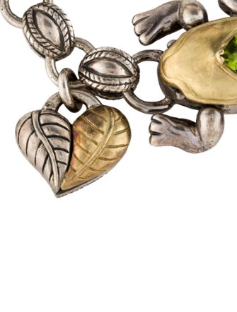 Saint by Sarah Jane Peridot Frog Charm Bracelet