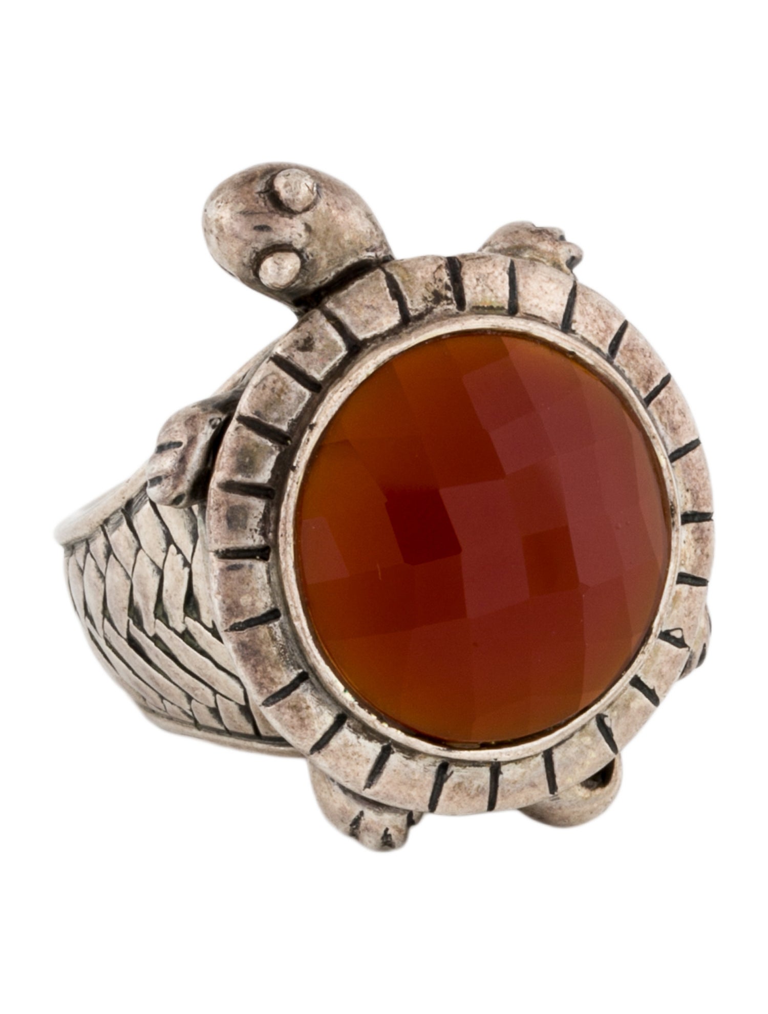 Saint by Sarah Jane Carnelian Sir Sheldon Turtle Cocktail Ring