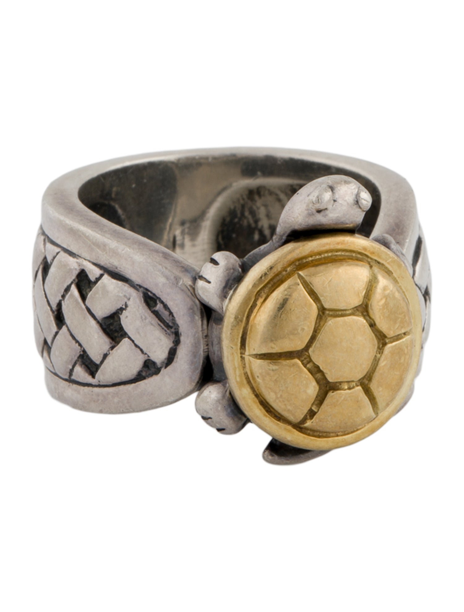 Saint by Sarah Jane Two-Tone Turtle Sheldon Tatum Ring