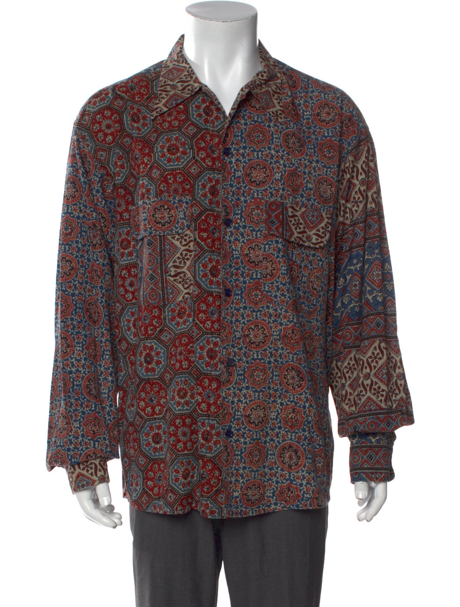 STORY mfg. Paisley Print Long Sleeve Shirt
