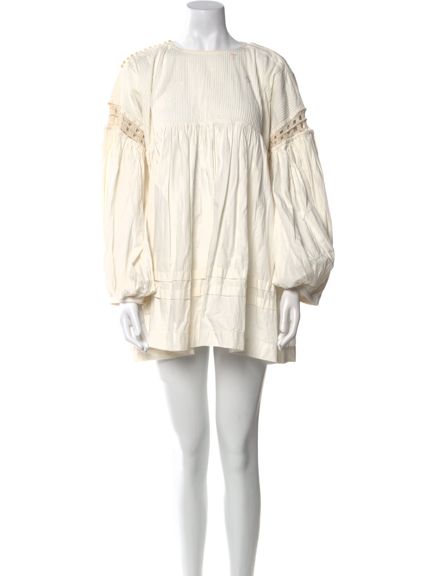 STORY mfg. Bateau Neckline Mini Dress