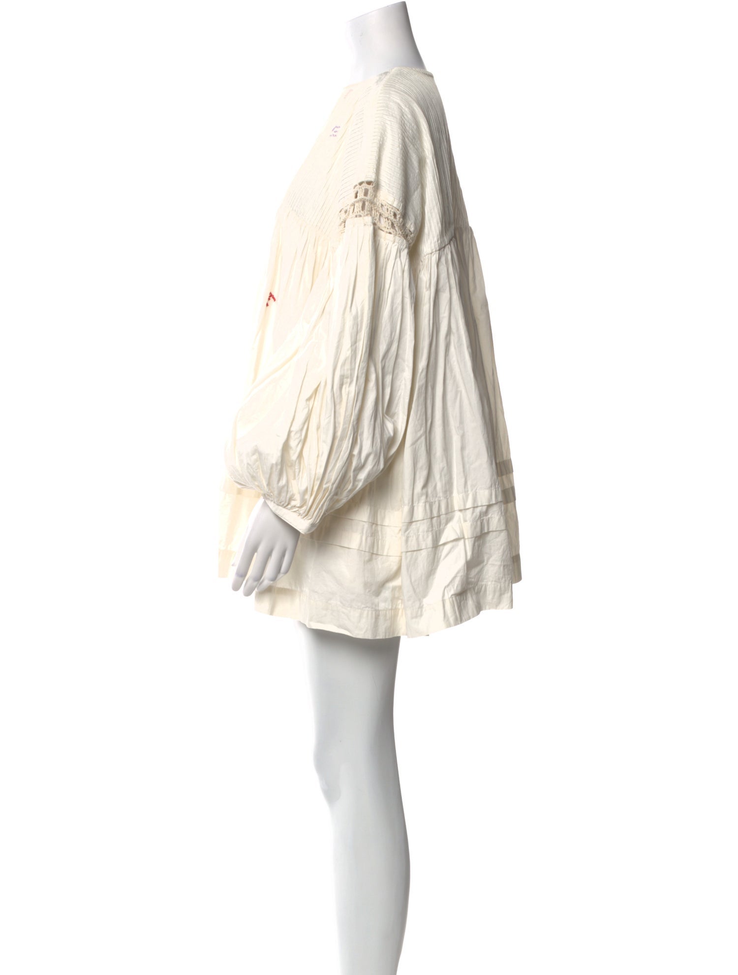 STORY mfg. Bateau Neckline Mini Dress