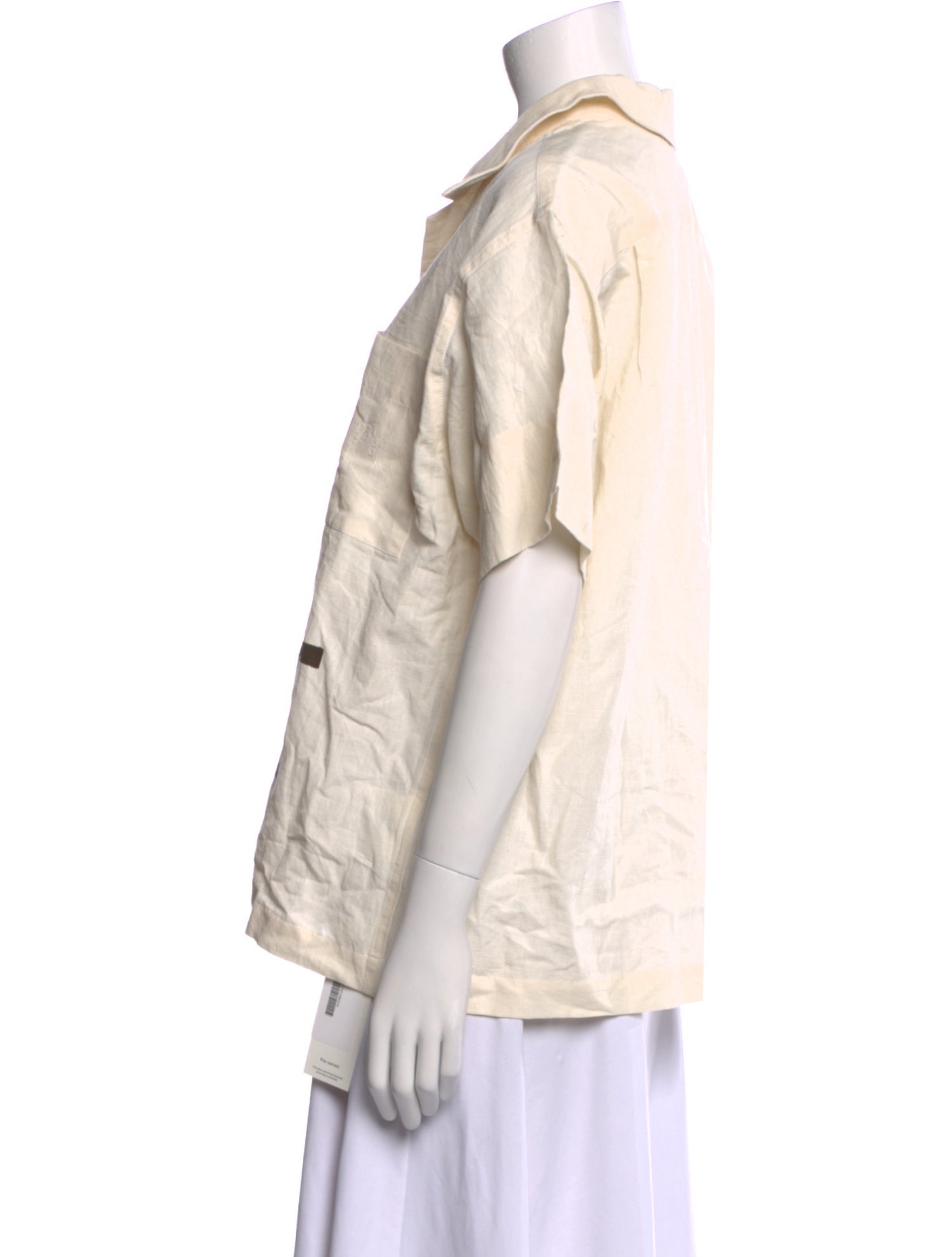 STORY mfg. Short Sleeve Button-Up Top