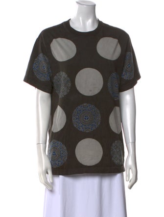 STORY mfg. Polka Dot Print Crew Neck T-Shirt