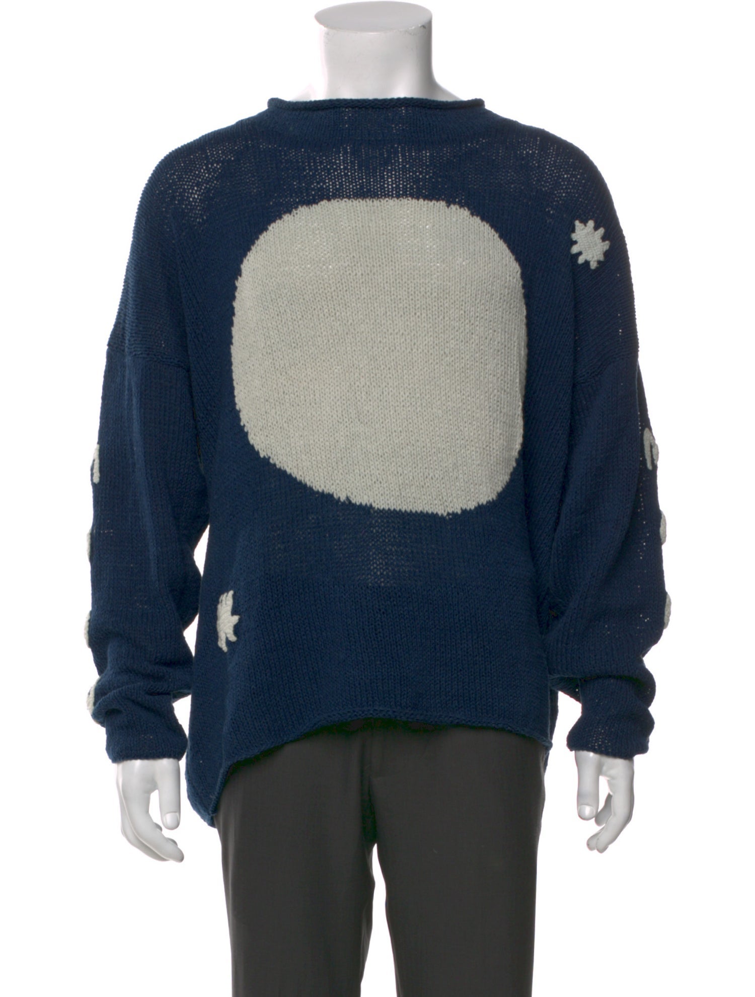 STORY mfg. Colorblock Pattern Crew Neck Pullover