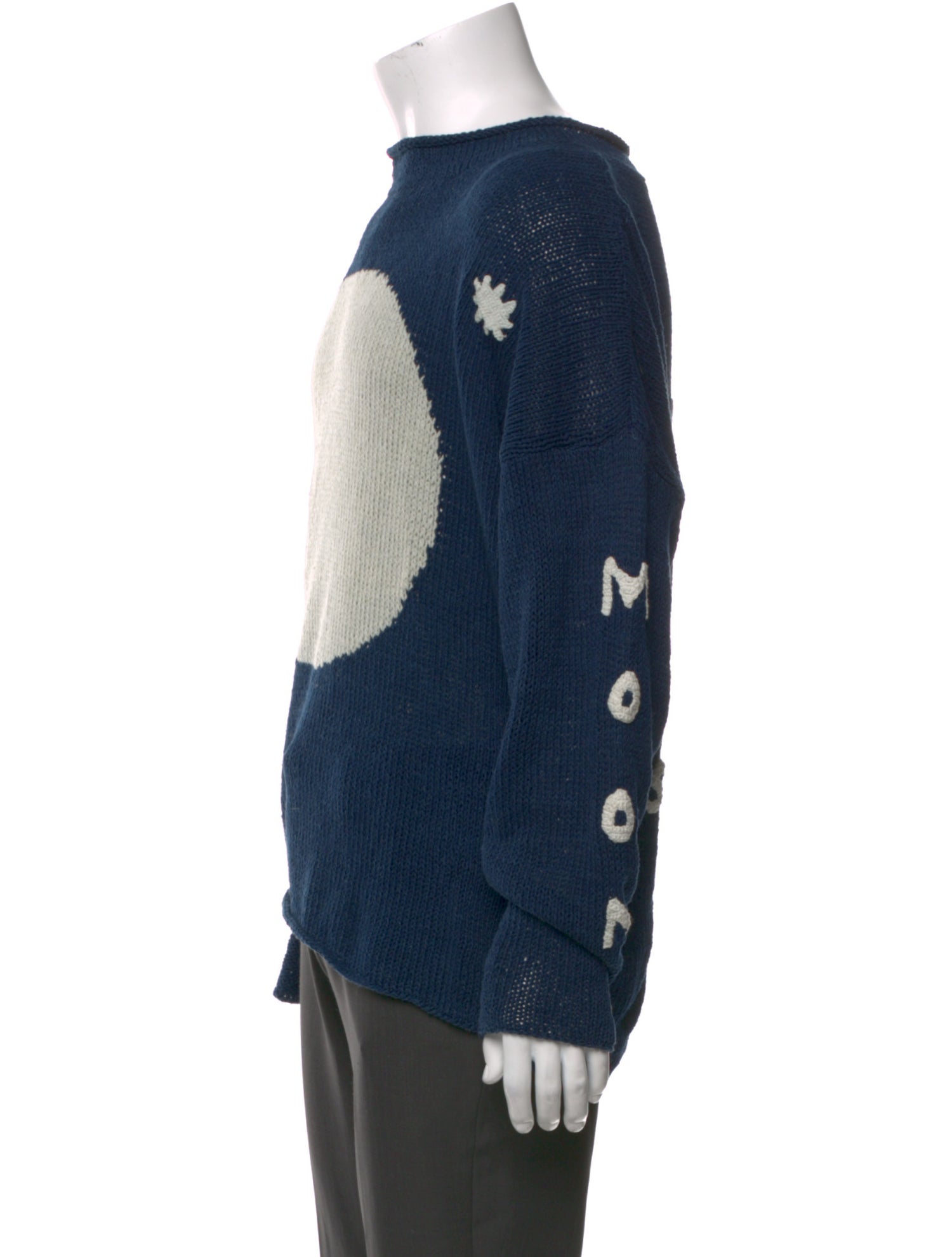 STORY mfg. Colorblock Pattern Crew Neck Pullover