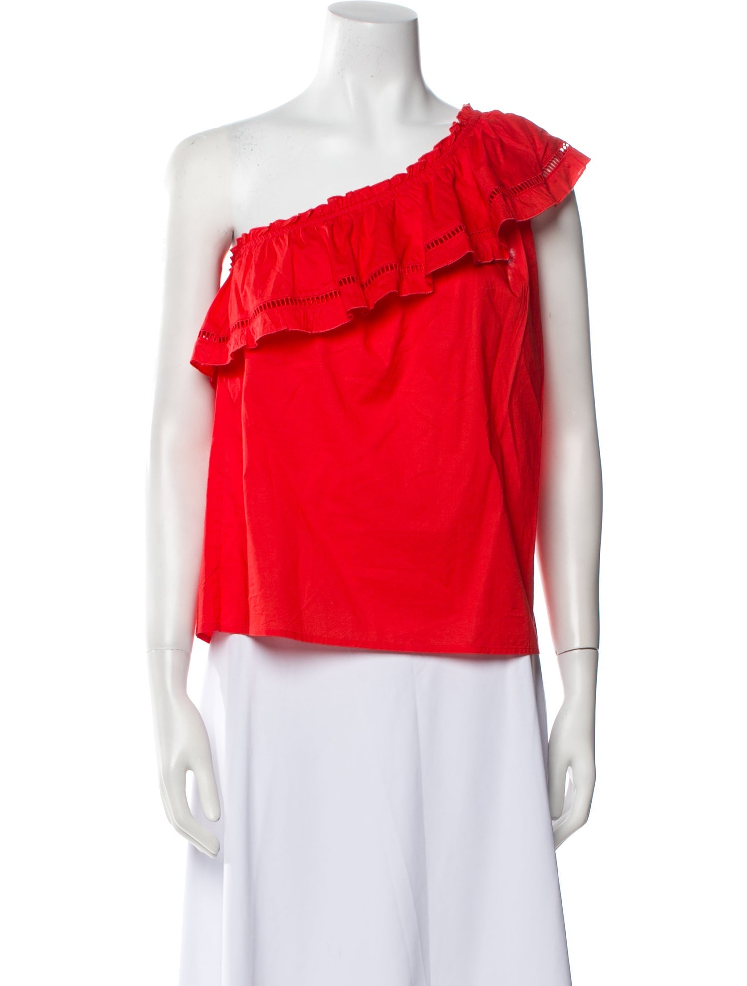 St. Roche One-Shoulder Short Sleeve Top