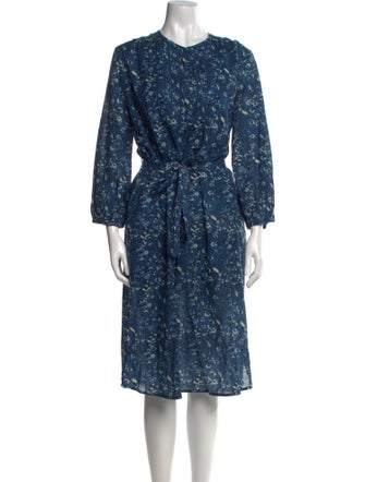 St. Roche Floral Print Midi Length Dress