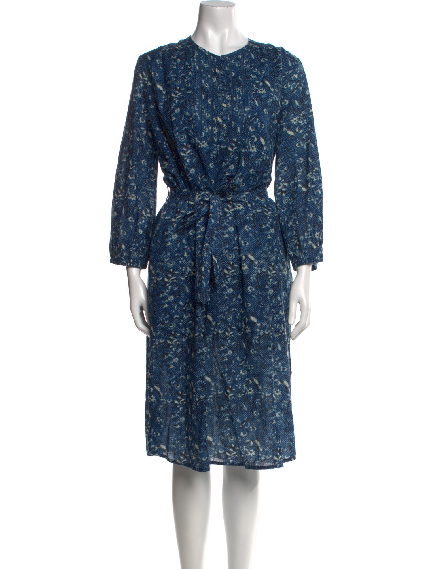 St. Roche Floral Print Midi Length Dress