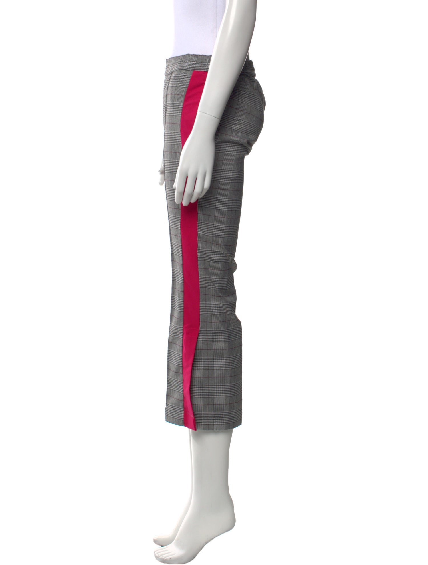 St. Roche Plaid Print Wide Leg Pants