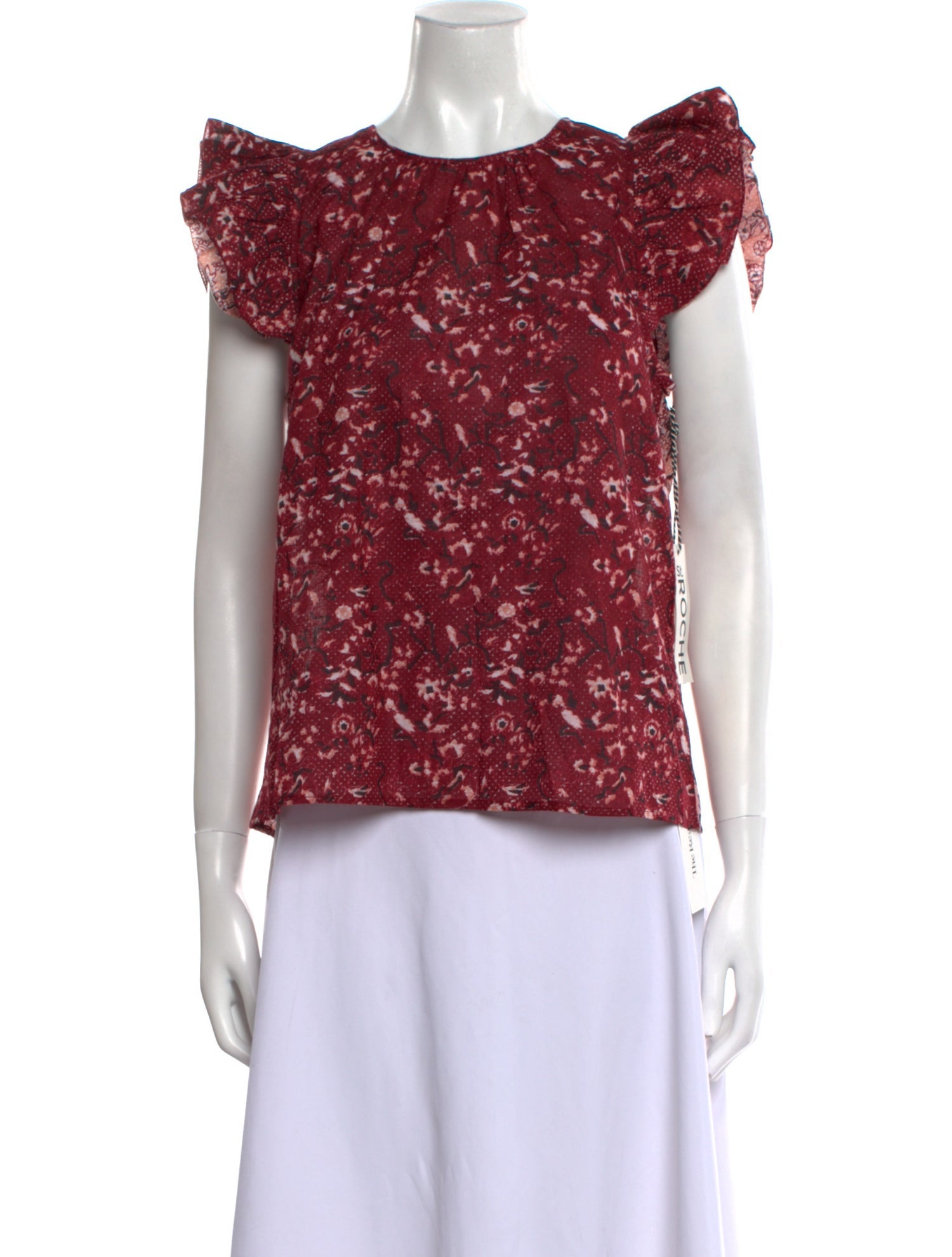 St. Roche Printed Crew Neck Top w/ Tags