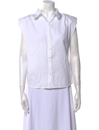 St. Roche Sleeveless Button-Up Top