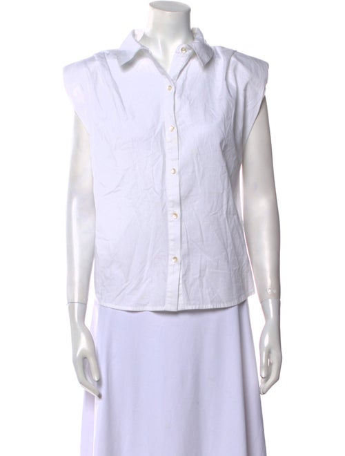 St. Roche Sleeveless Button-Up Top