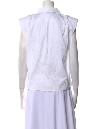 St. Roche Sleeveless Button-Up Top