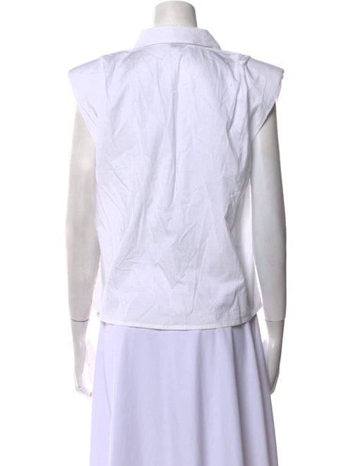 St. Roche Sleeveless Button-Up Top