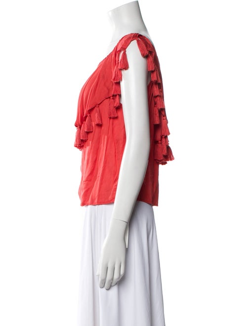 St. Roche Scoop Neck Short Sleeve Blouse