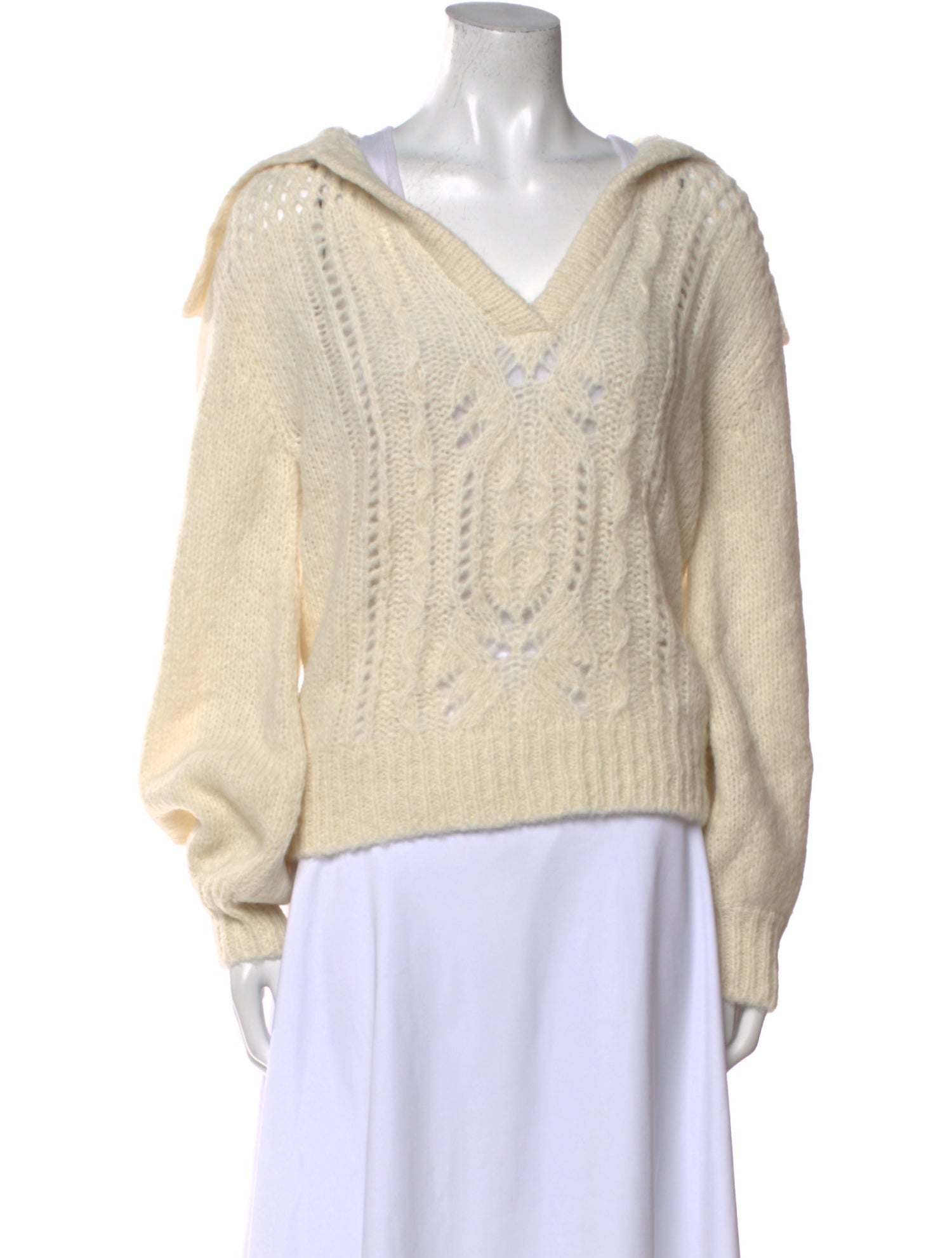 St. Roche Alpaca V-Neck Sweater w/ Tags