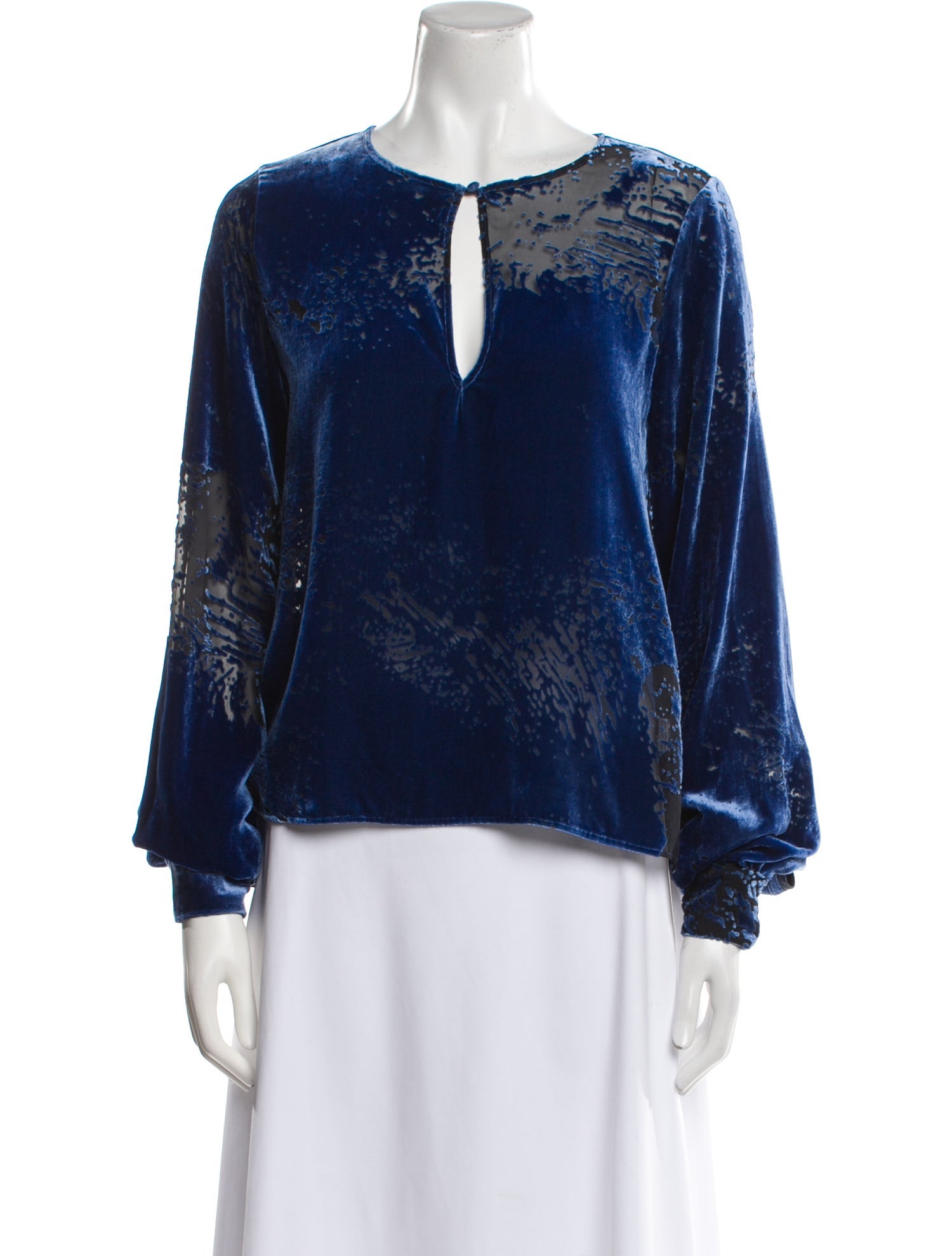 St. Roche Printed V-Neck Blouse