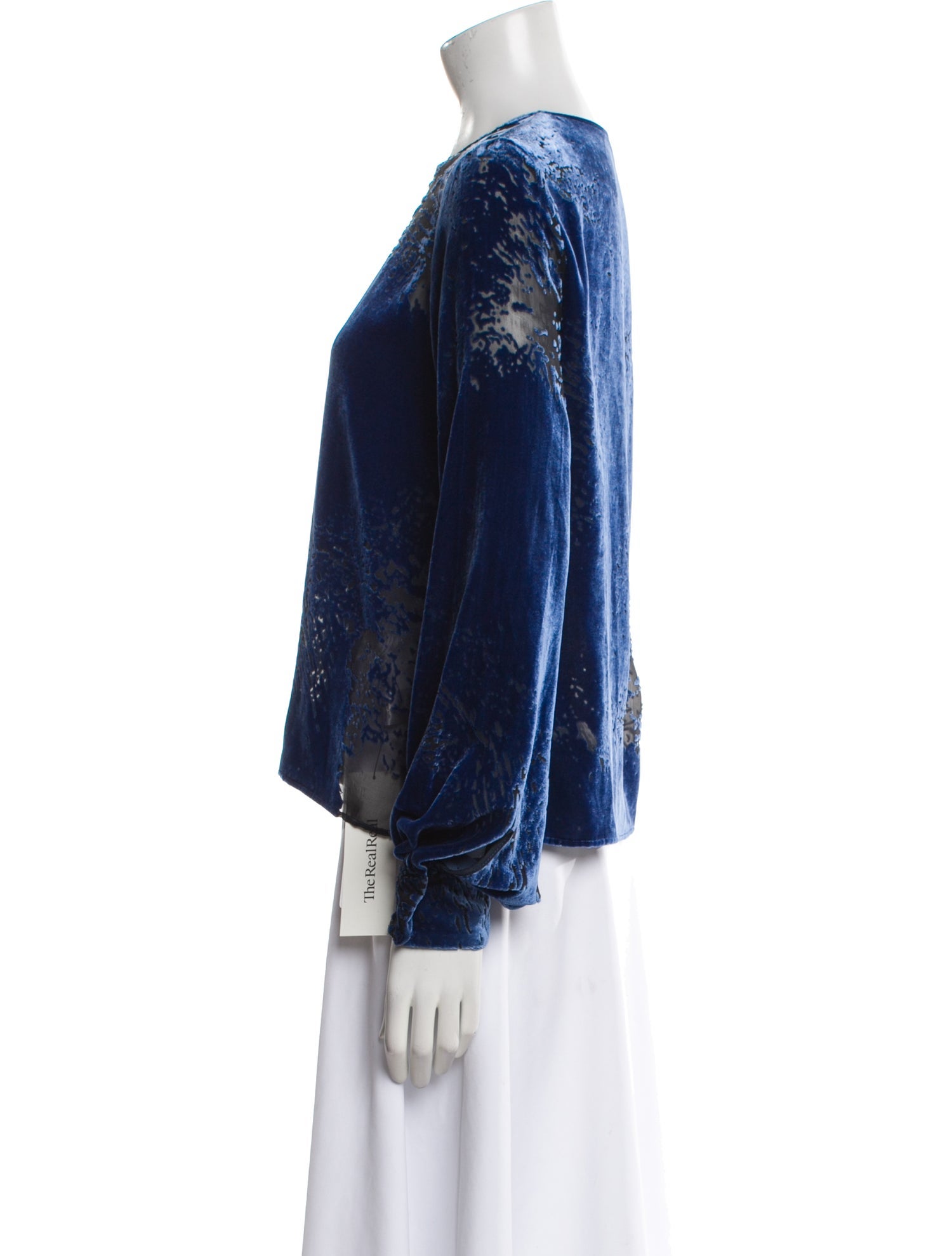 St. Roche Printed V-Neck Blouse