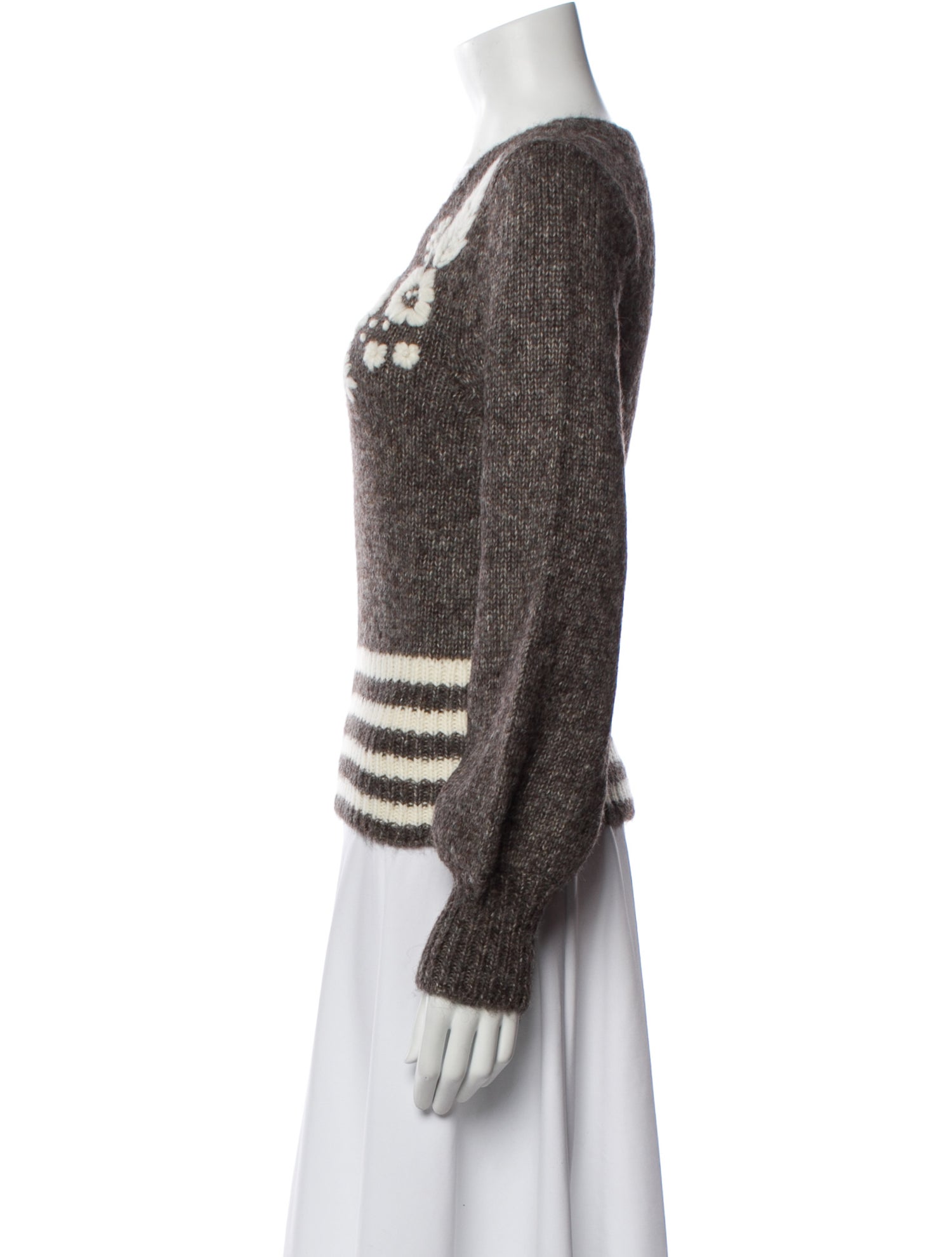 St. Roche Striped Scoop Neck Sweater w/ Tags