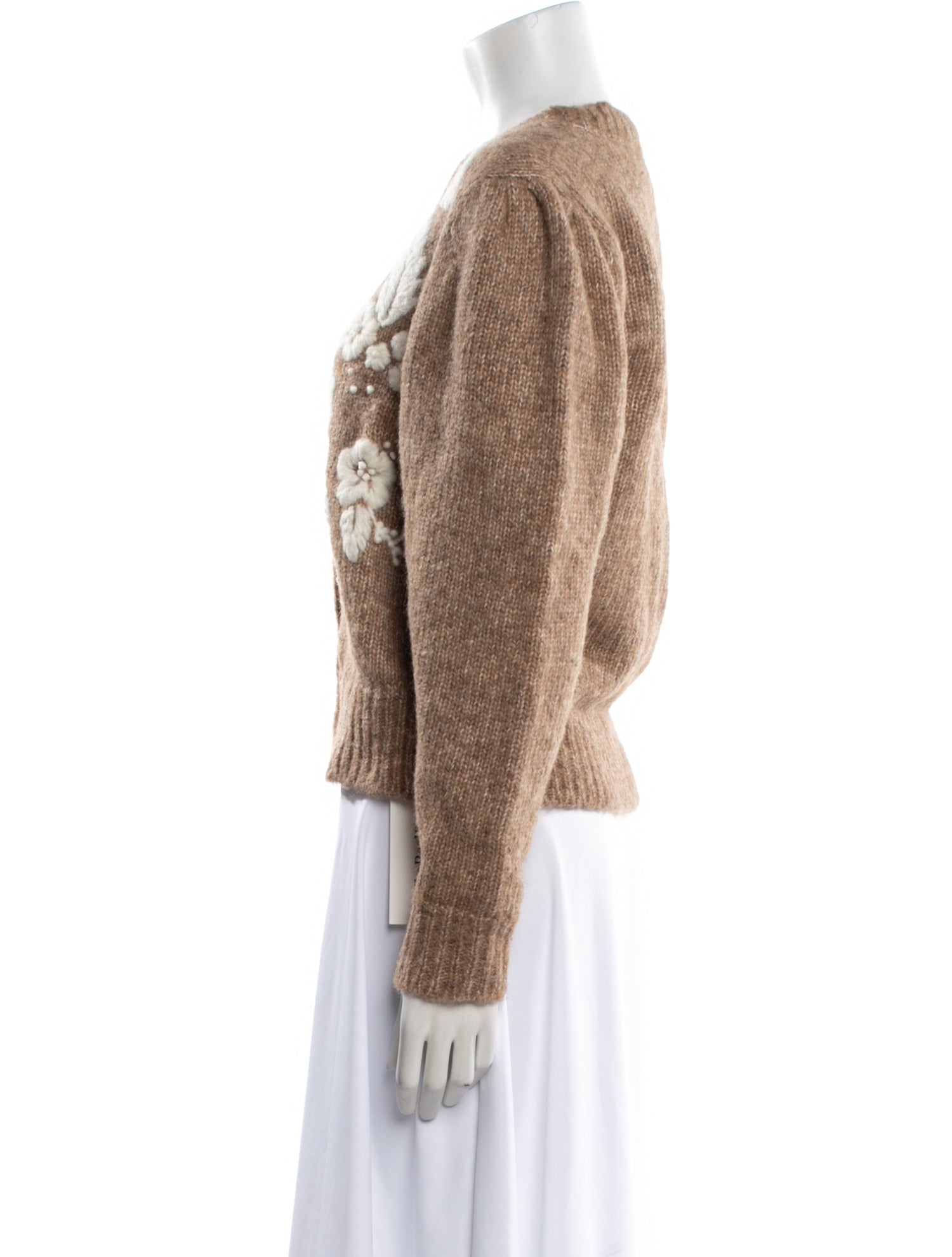 St. Roche Printed V-Neck Sweater