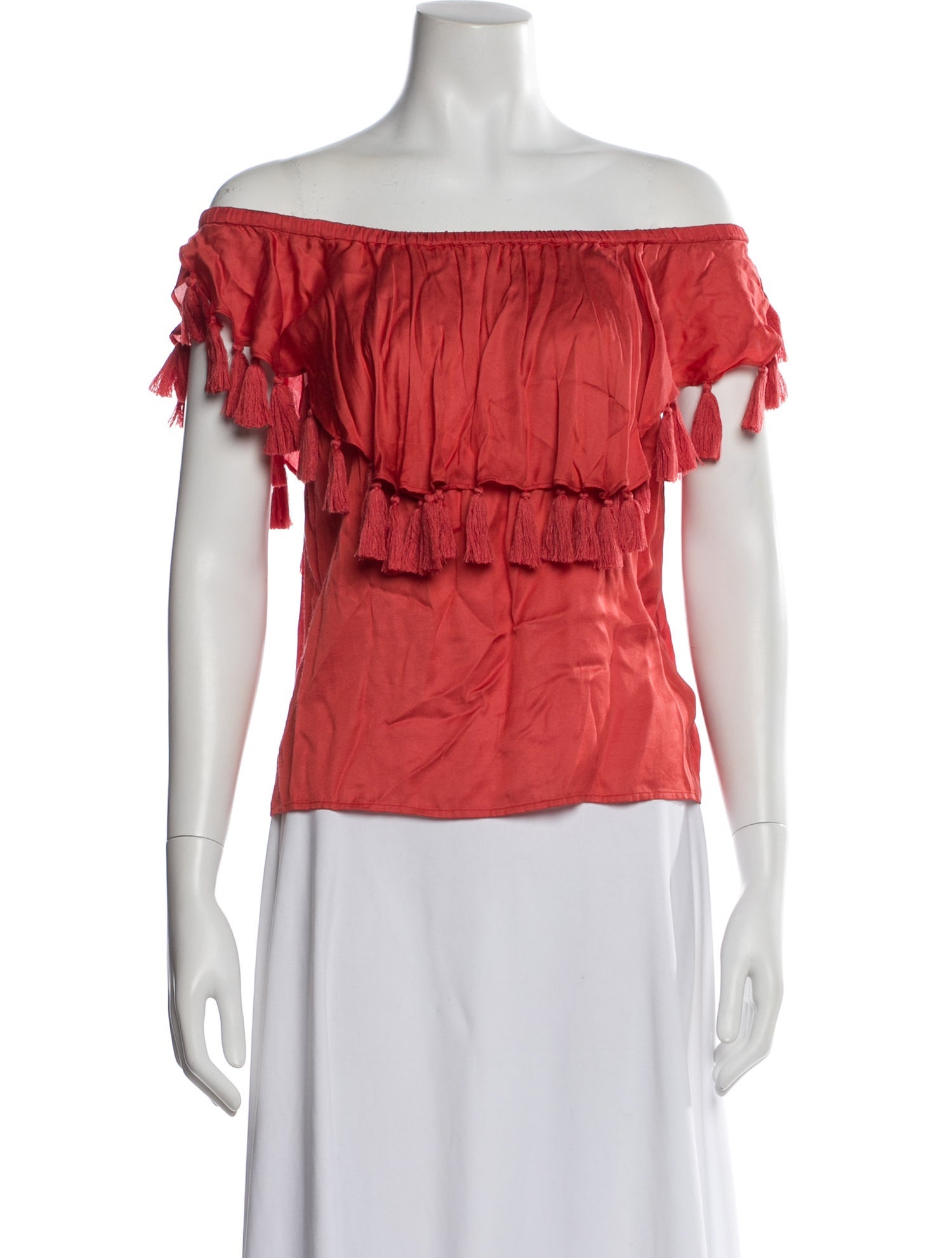 St. Roche Off-The-Shoulder Short Sleeve Blouse