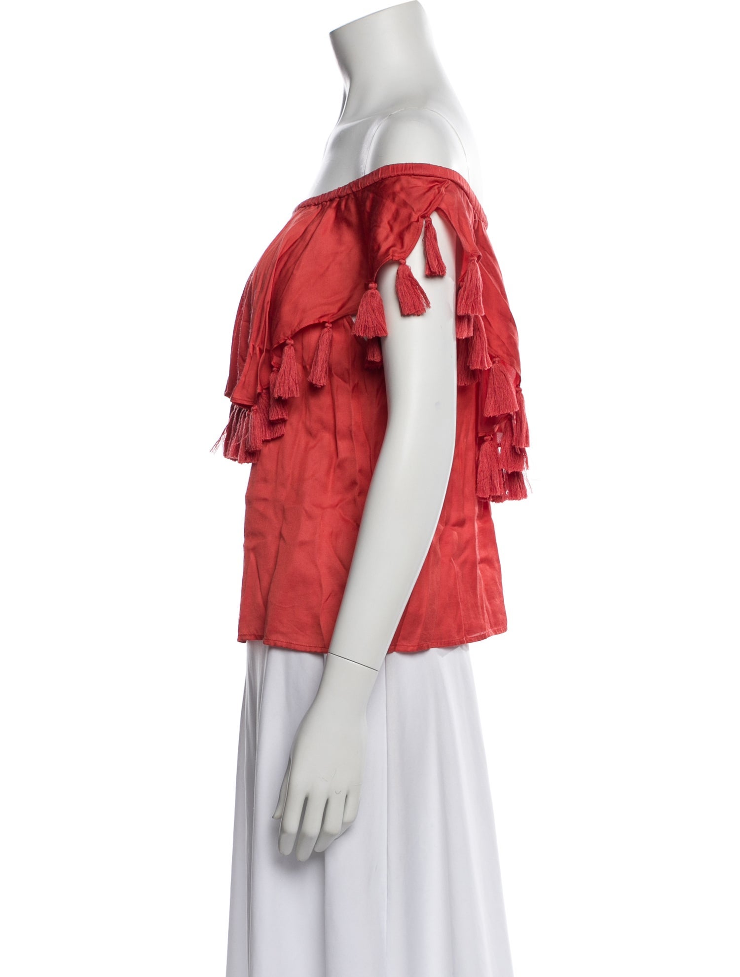 St. Roche Off-The-Shoulder Short Sleeve Blouse