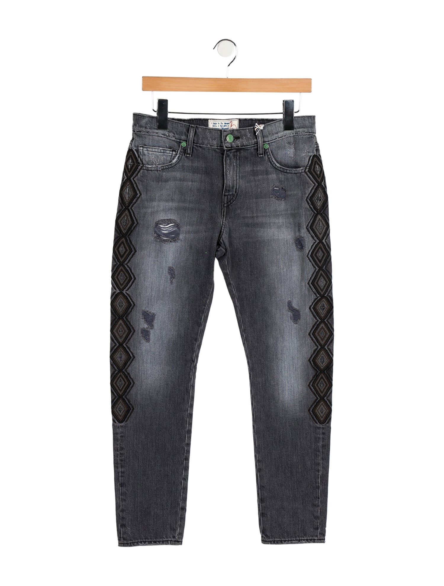 Sandrine Rose Mid-Rise Straight Leg Jeans