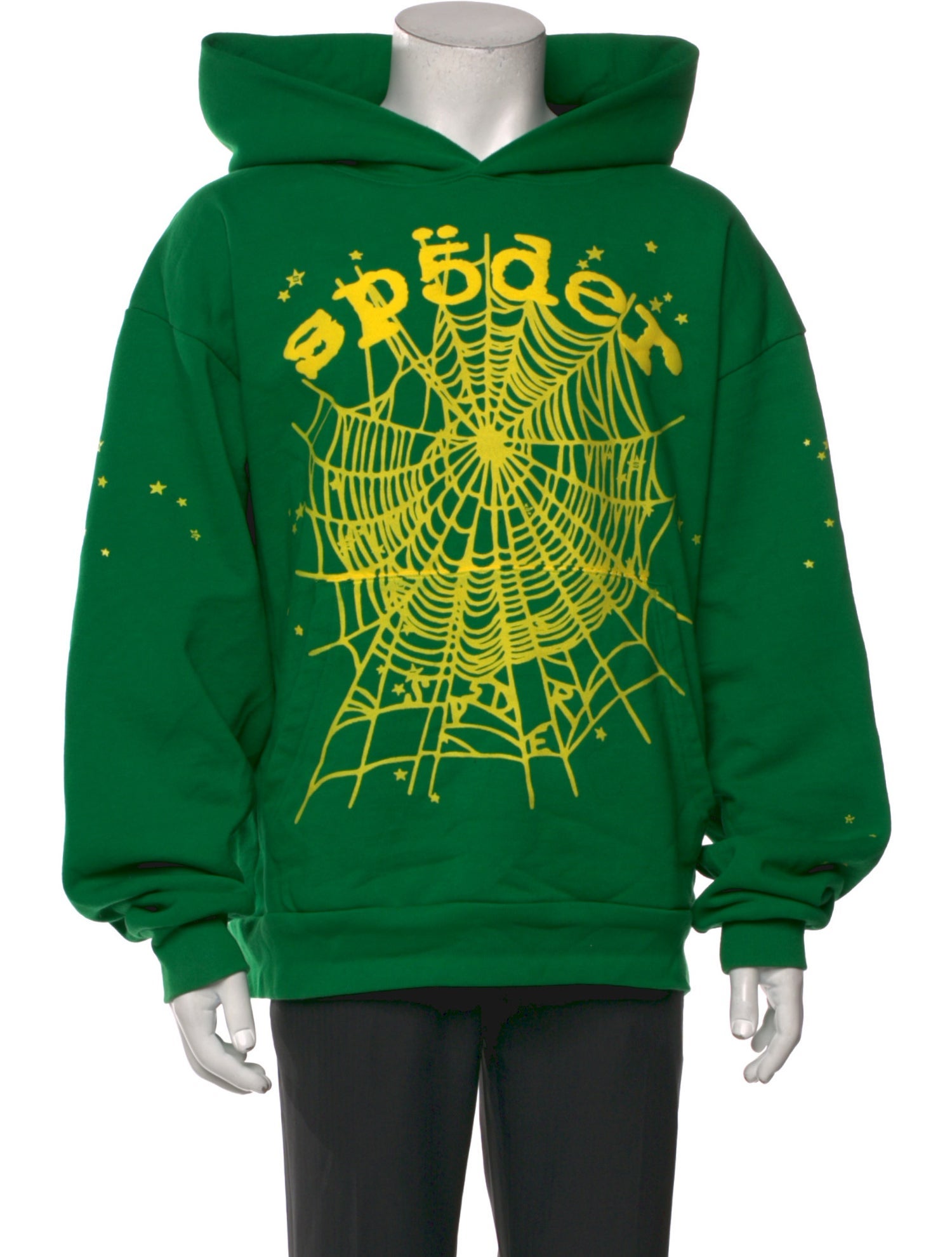 Sp5der Graphic Print Crew Neck Hoodie