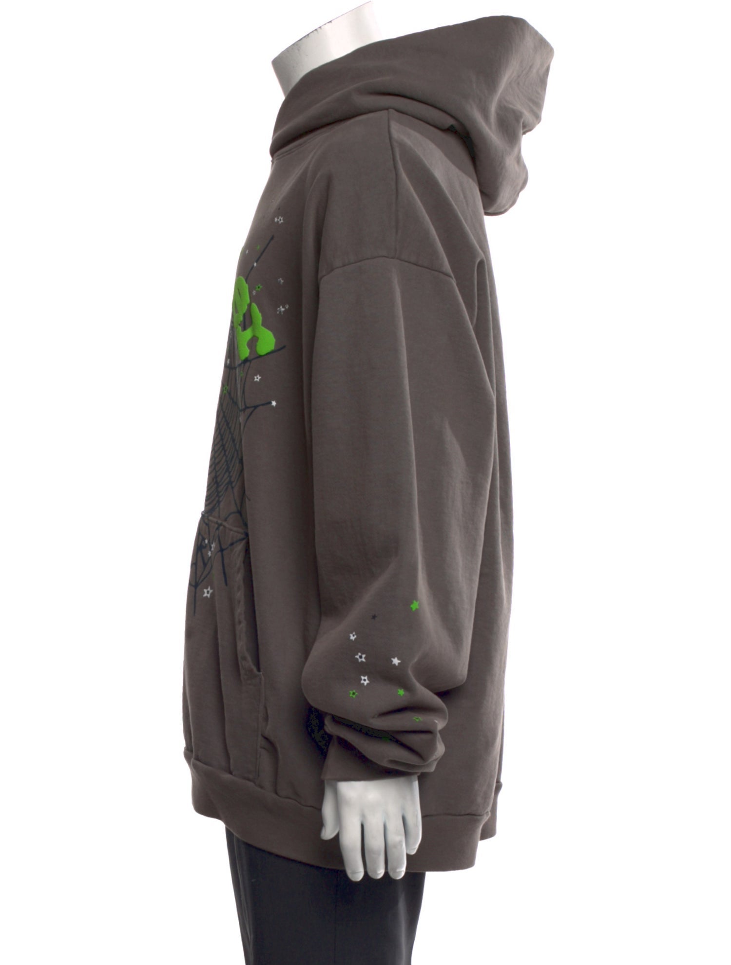 Sp5der Graphic Print Crew Neck Hoodie