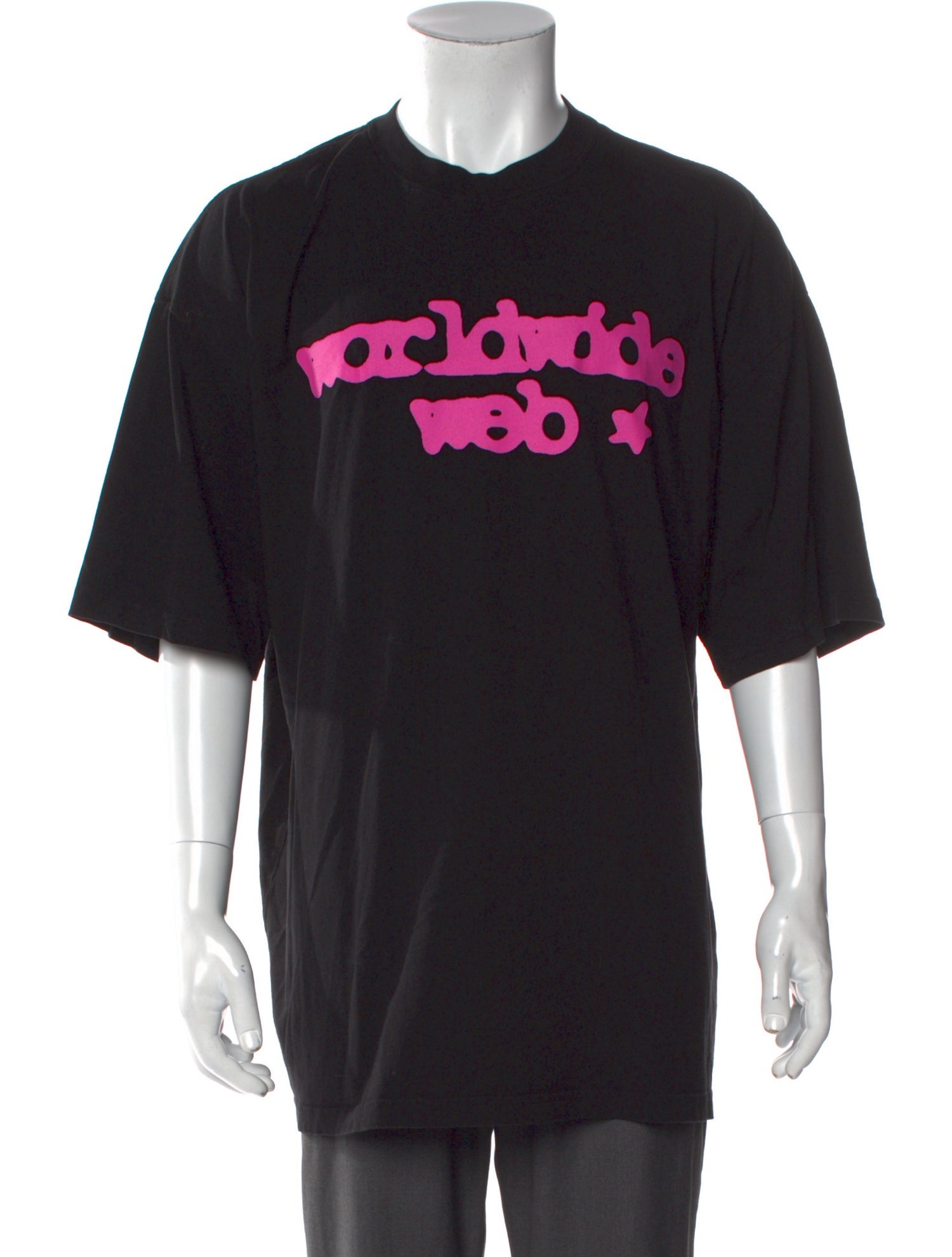 Sp5der Graphic Print Crew Neck Pullover